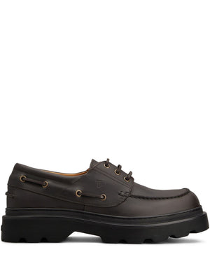Tod's leather boat shoes