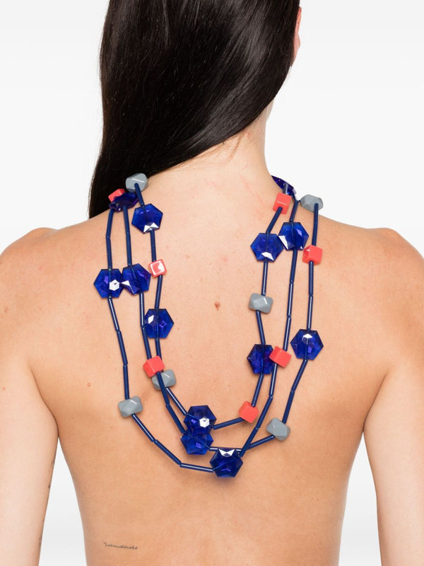 EMPORIO ARMANI EXCLUSIVE bead embellishment necklace