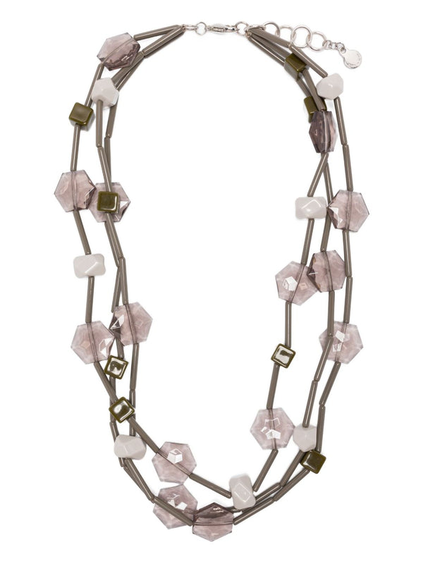 EMPORIO ARMANI EXCLUSIVE Multi-strand necklace with geometric elements