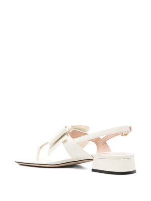 Valentino Garavani Bow-embellished slingback sandals