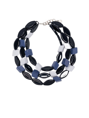 EMPORIO ARMANI EXCLUSIVE Multi-strand necklace with multi-shaped stones
