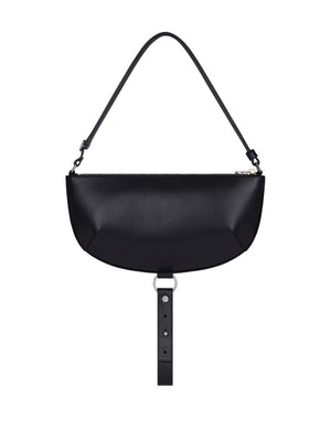Courreges Pre half-moon leather shoulder bag