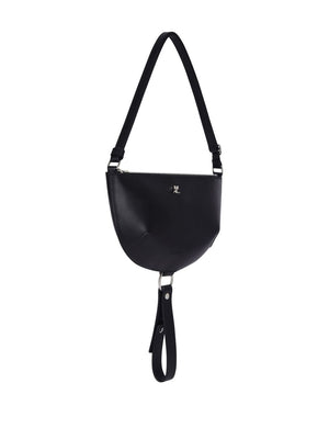 Courreges Pre half-moon leather shoulder bag