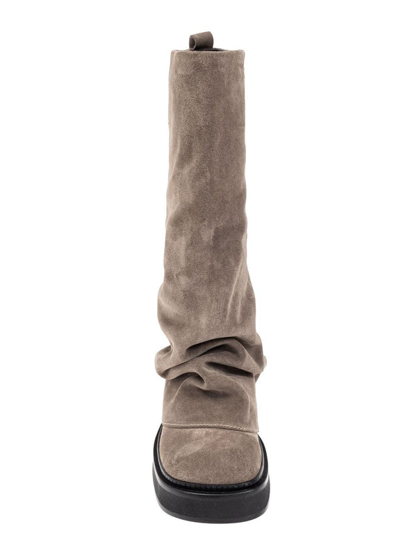 The Attico Boots Dove Grey