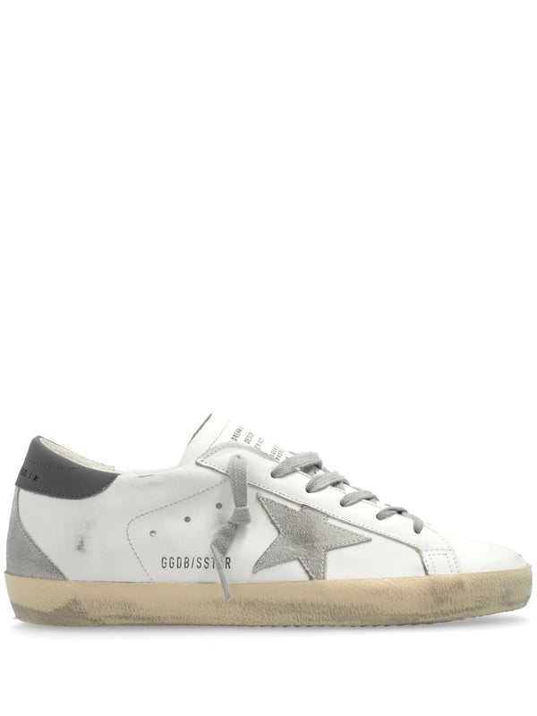 Golden Goose Super-star distressed leather sneakers