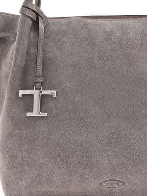 Tod's Drawstring Suede Tote Bag