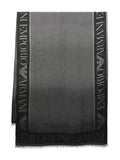 Emporio Armani Stole with gradient micro check motif