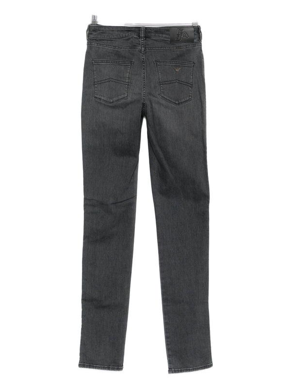 Emporio Armani Logo-detail straight-leg jeans