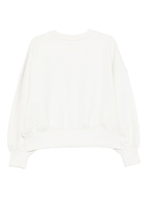 Emporio Armani Crewneck sweatshirt in double jersey with ASV logo embroidery