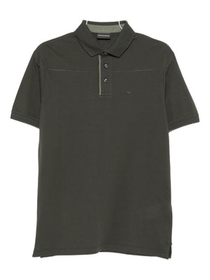 Emporio Armani Embroidered-detail polo shirt