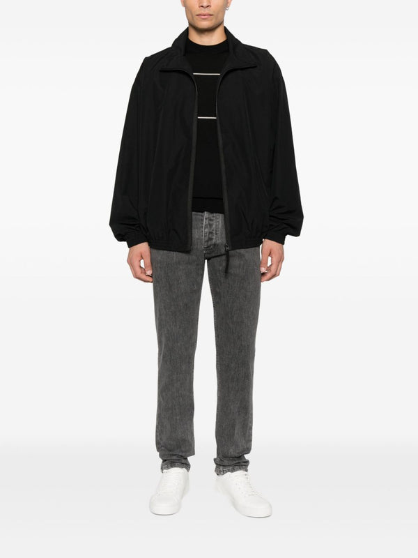 Emporio Armani Virgin wool sweater with jacquard logo