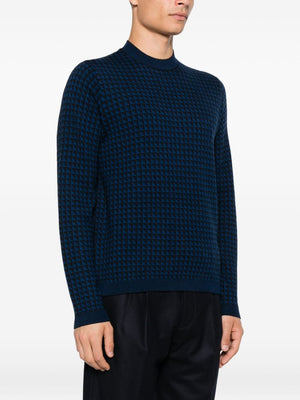 Emporio Armani Houndstooth wool sweater