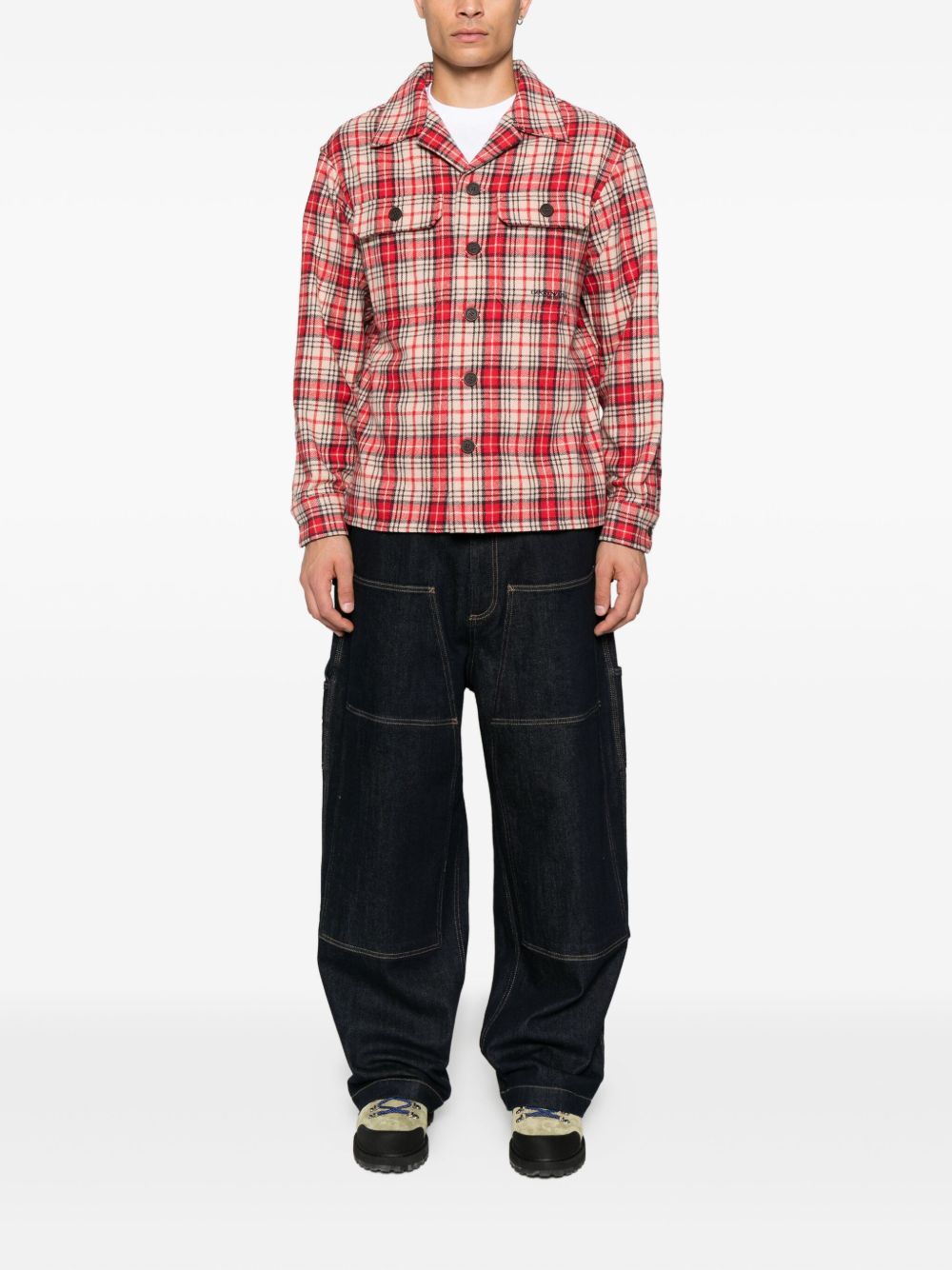 Emporio Armani Checked wool shirt