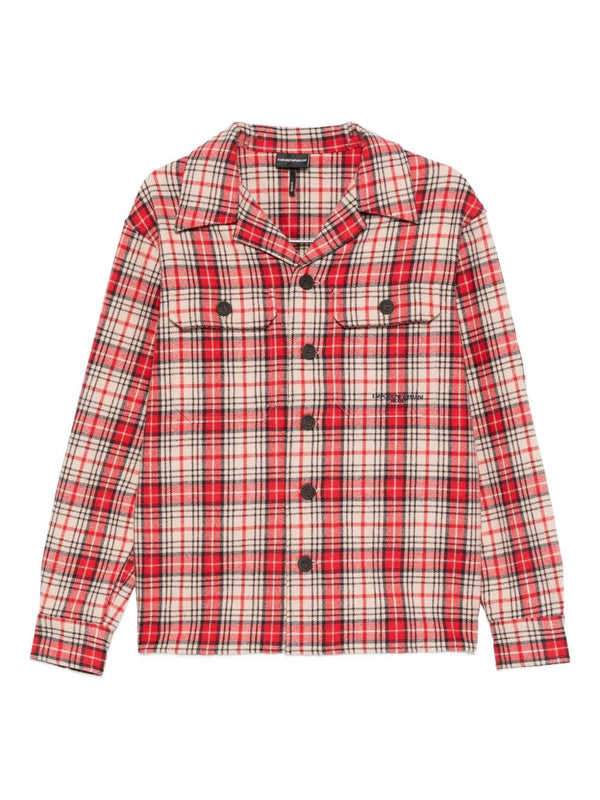 Emporio Armani Checked wool shirt