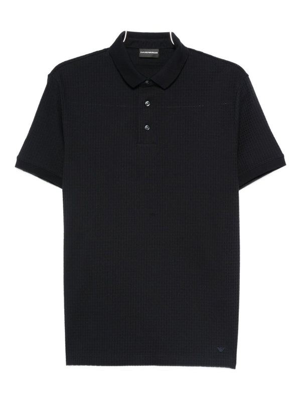 Emporio Armani Short-sleeved cotton polo shirt