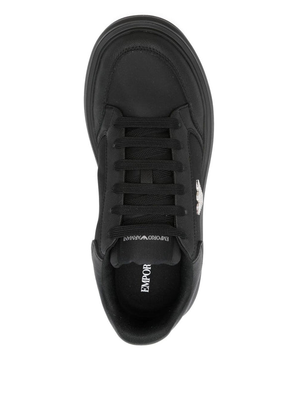 EMPORIO ARMANI EXCLUSIVE Panelled lace-up sneakers