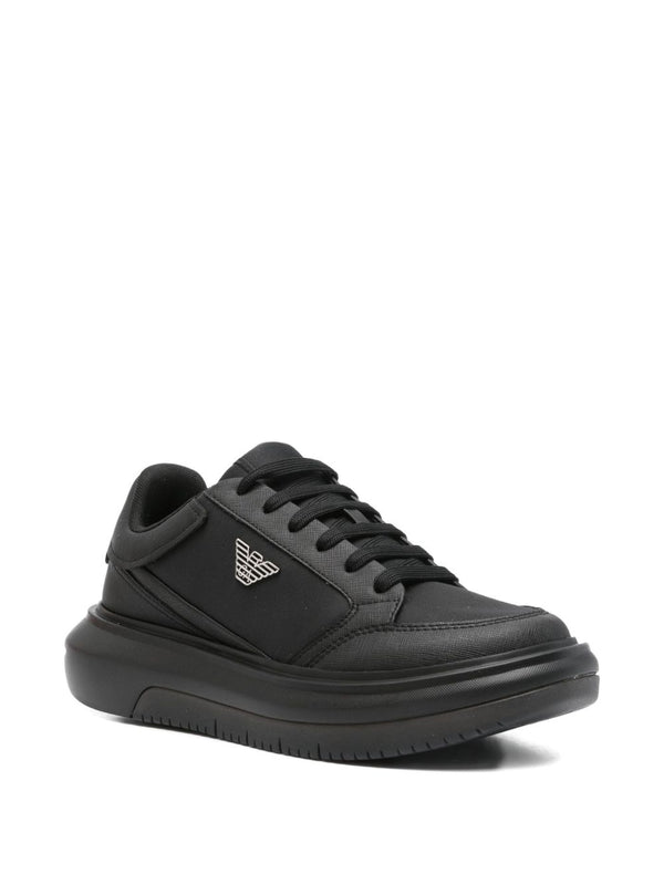 EMPORIO ARMANI EXCLUSIVE Panelled lace-up sneakers