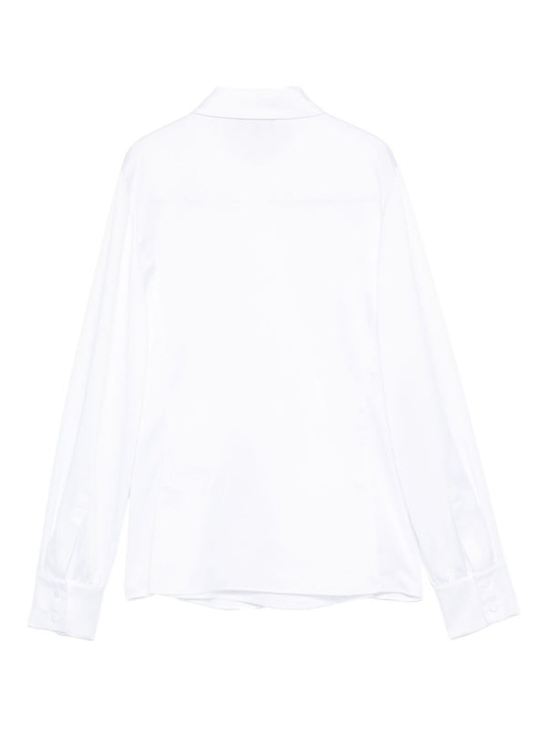 Emporio Armani Wrap-front button-detail blouse