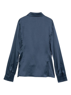 Emporio Armani Satin wrap blouse