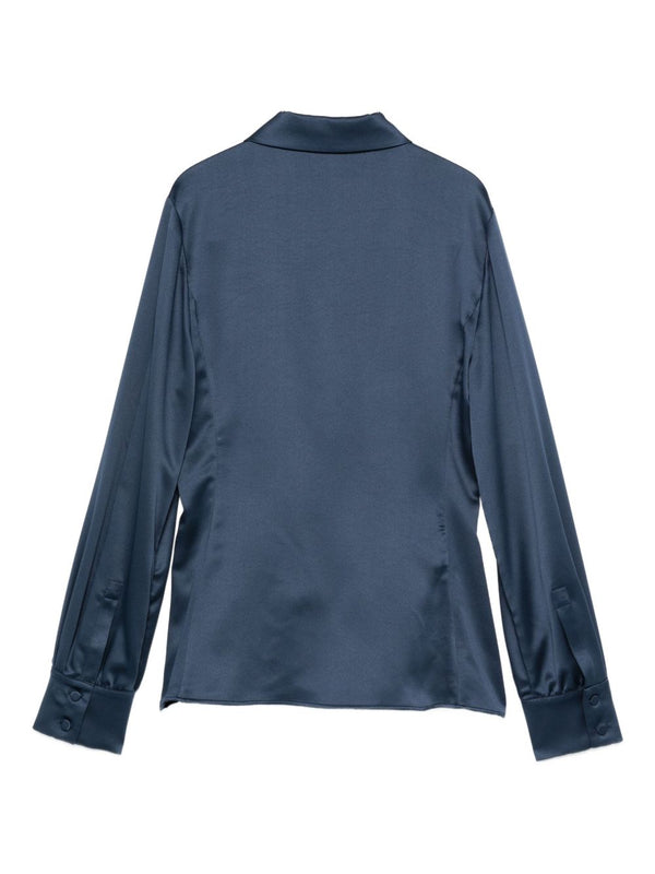 Emporio Armani Satin wrap blouse