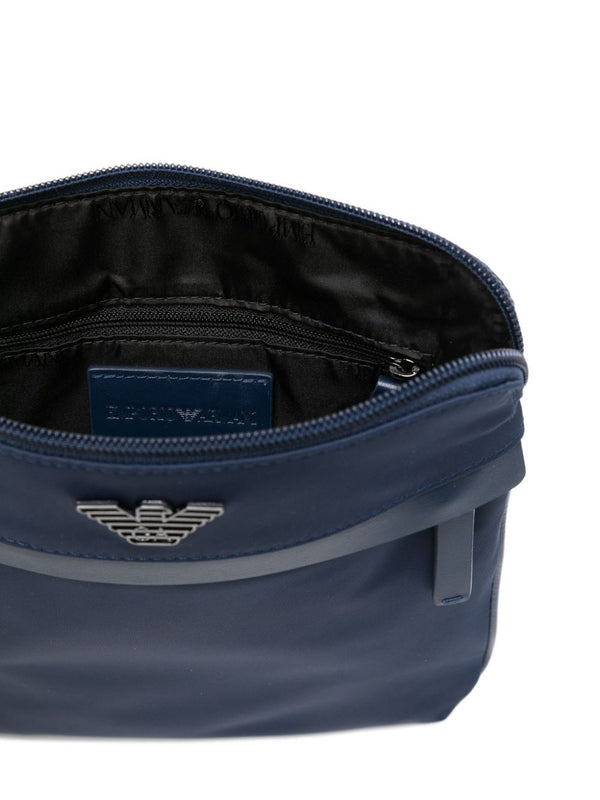 Emporio Armani ASV recycled-nylon flat shoulder bag