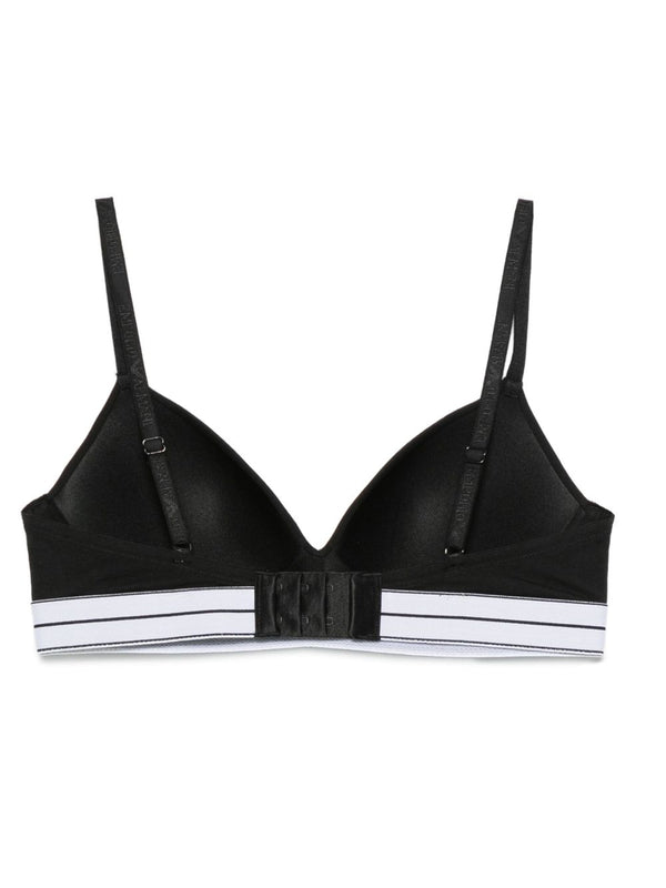 Emporio Armani ASV organic-cotton, padded triangle bra with logo underband