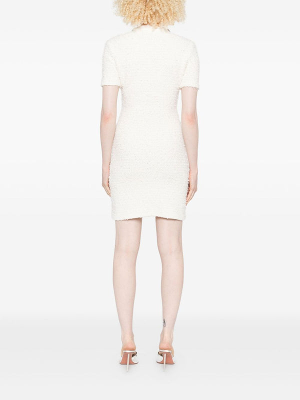 Self-Portrait Embellished button-detailed mini dress