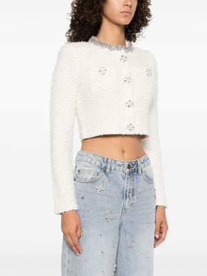 Self-Portrait Embellished-buttons cardigan