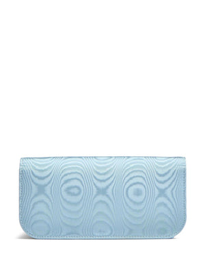 Valentino Garavani Locò Moiré Fabric Clutch with Jewel Logo