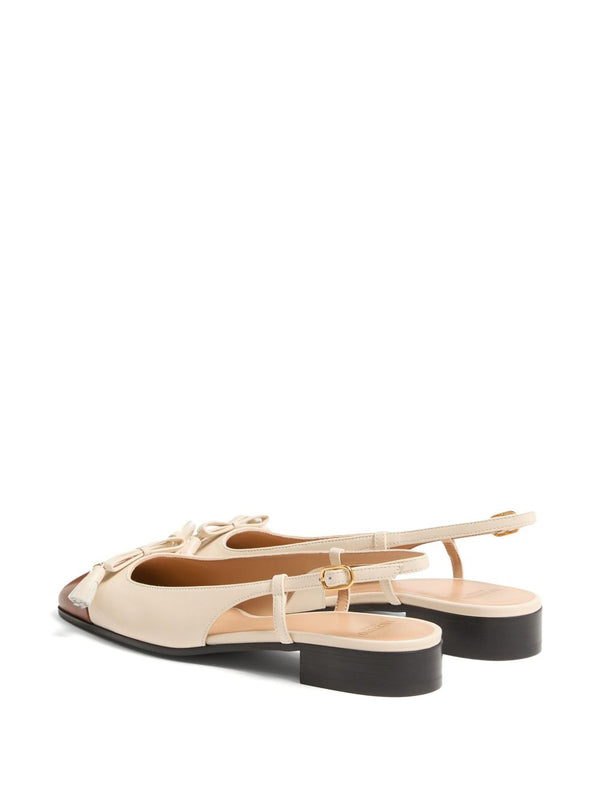 Valentino Garavani Du Roi leather ballet flats