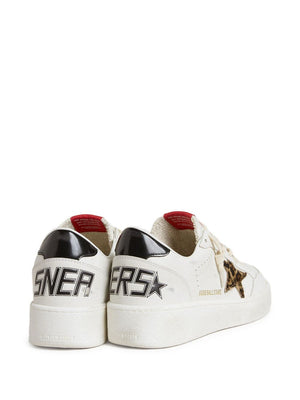 Golden Goose Ball Star with Leo pony skin star and black laminated leather heel tab