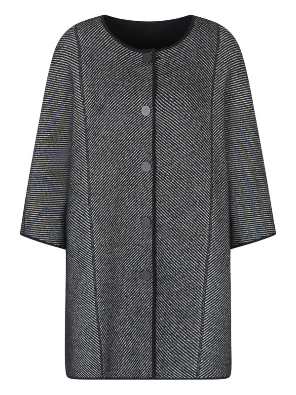 Emporio Armani Cape in double-faced virgin wool fabric stitch