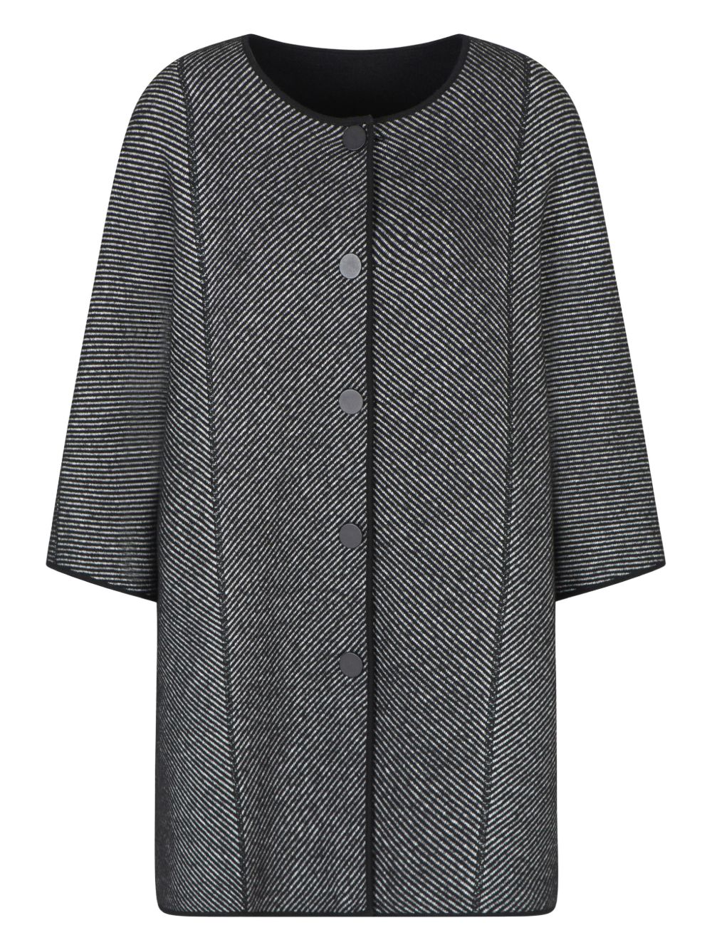 Emporio Armani Cape in double-faced virgin wool fabric stitch