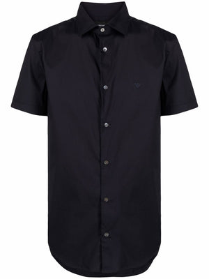 Emporio Armani Logo-embroidered short-sleeved shirt