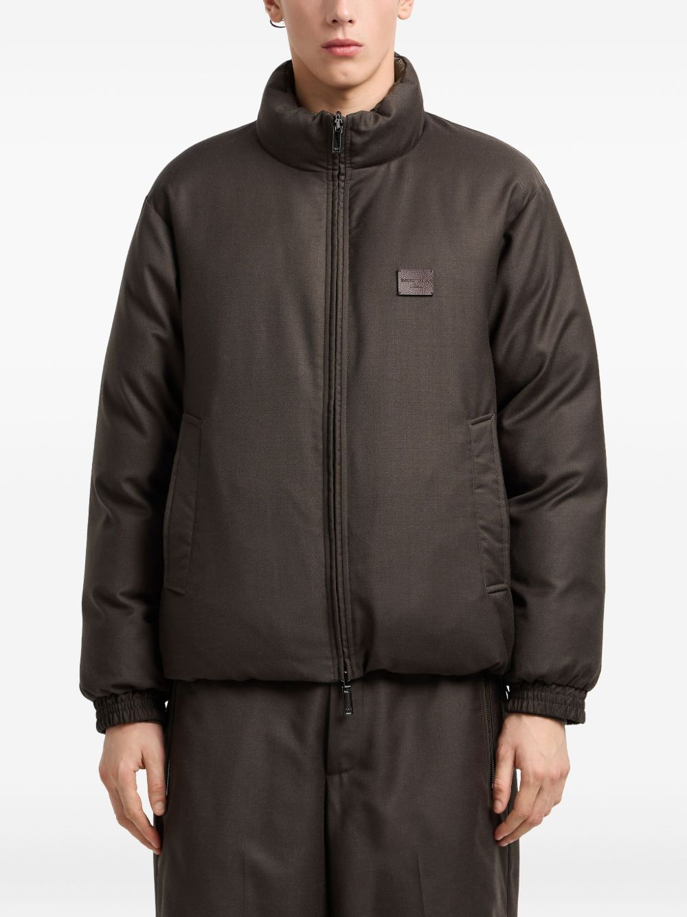 Emporio Armani Reversible high-neck padded jacket