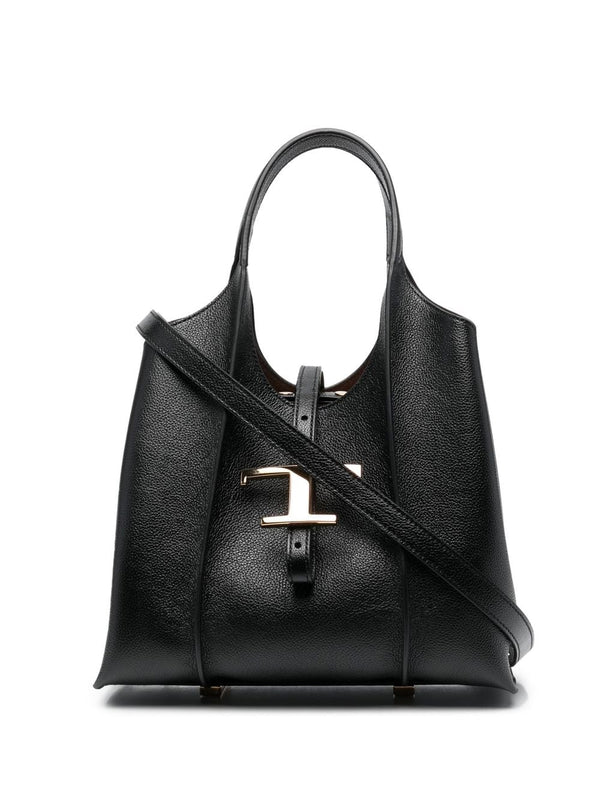 Tod's T Timeless Mini Leather Shopping Bag