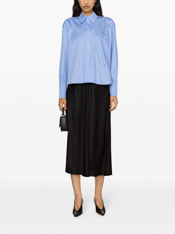 Victoria Beckham Shirts Clear Blue