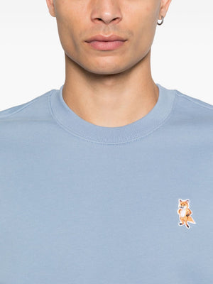 Maison Kitsuné Fox-embroidered cotton sweatshirt