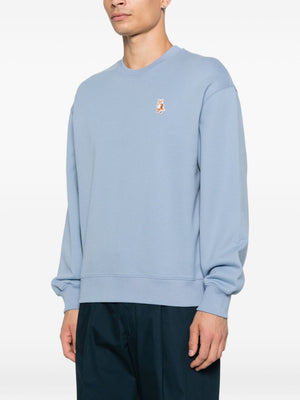 Maison Kitsuné Fox-embroidered cotton sweatshirt