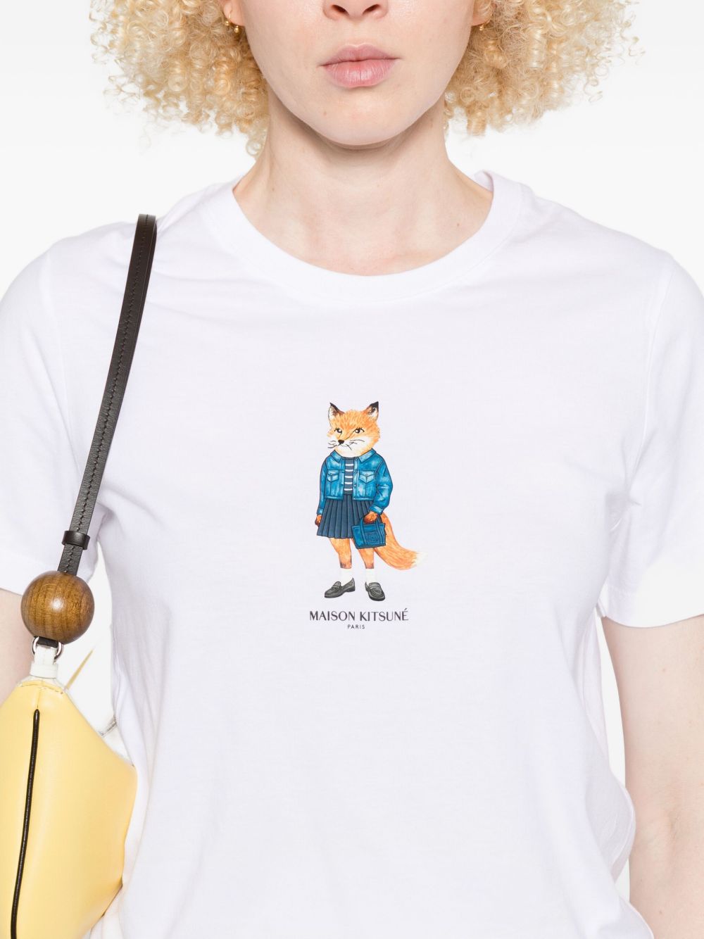 Maison Kitsuné Dressed Fox print cotton T-shirt
