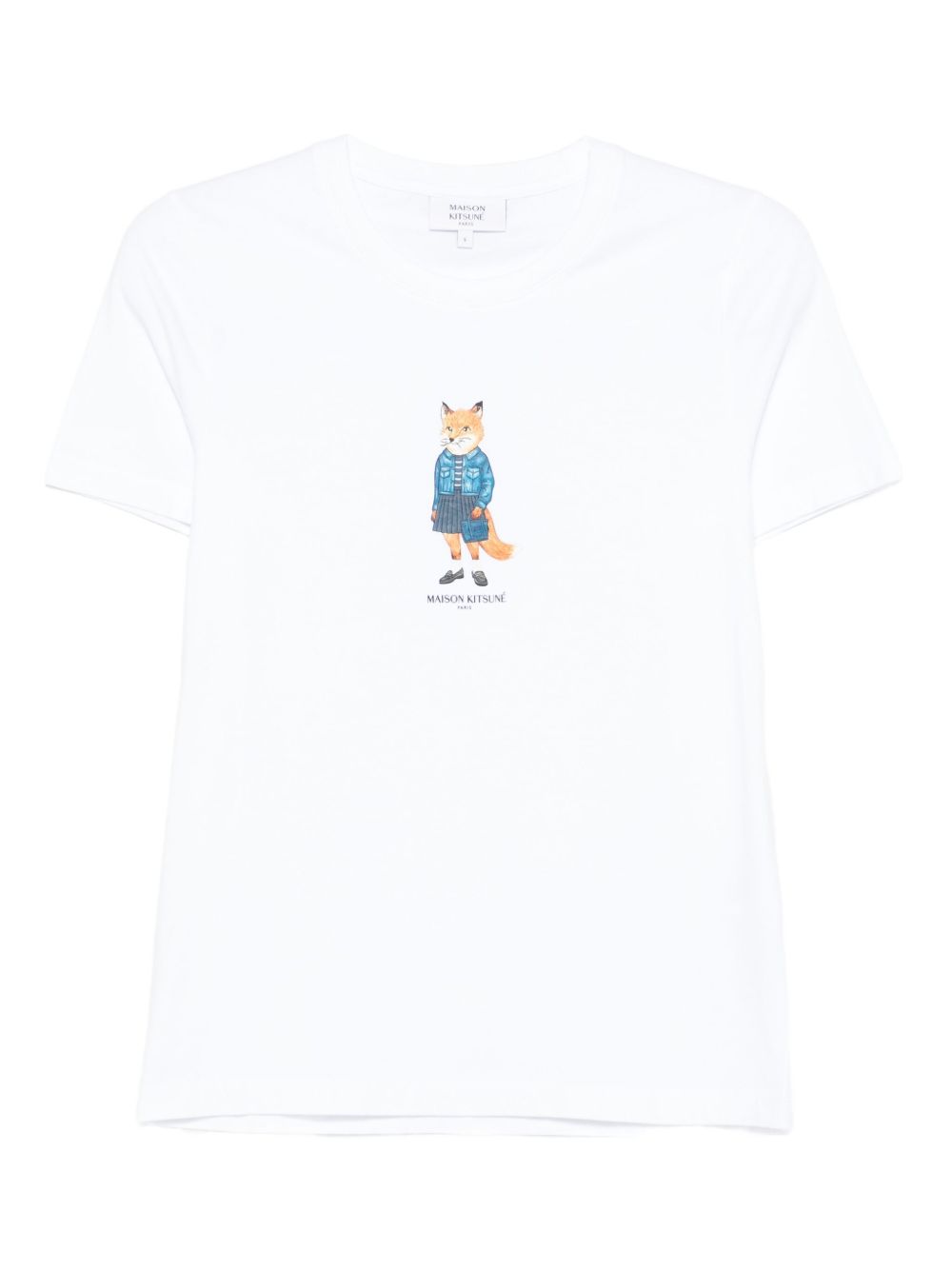 Maison Kitsuné Dressed Fox print cotton T-shirt
