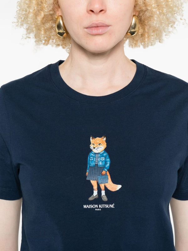 Maison Kitsuné Dressed Fox print T-shirt