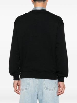 Maison Kitsuné Fox-embroidered cotton sweatshirt