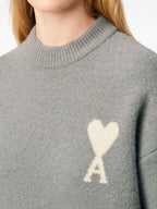 Ami Paris Sweaters Grey