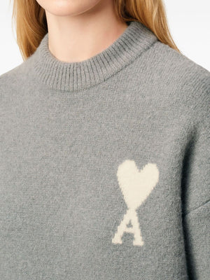 Ami Paris Sweaters Grey