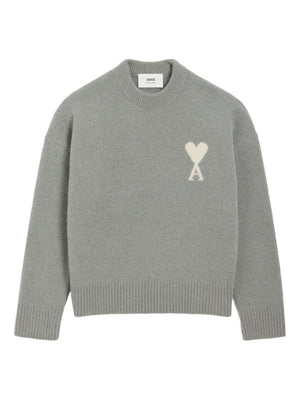 Ami Paris Sweaters Grey