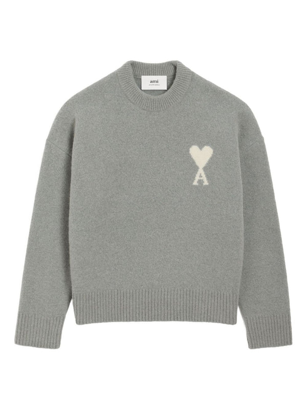 Ami Paris Sweaters Grey
