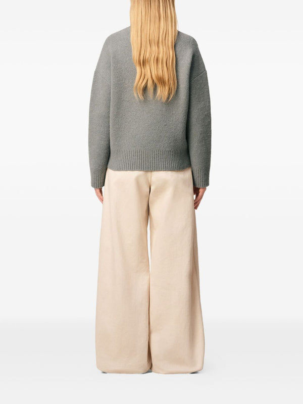 Ami Paris Sweaters Grey