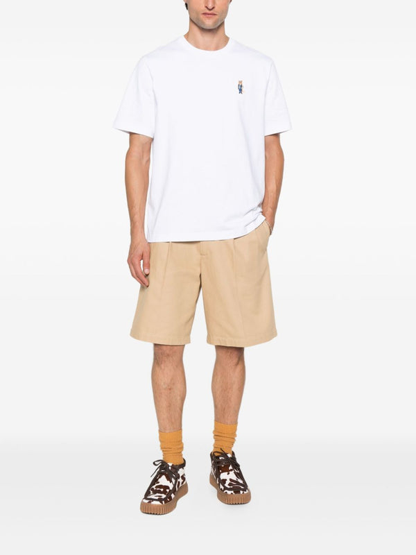 Maison Kitsuné Cotton T-shirt with fox embroidery