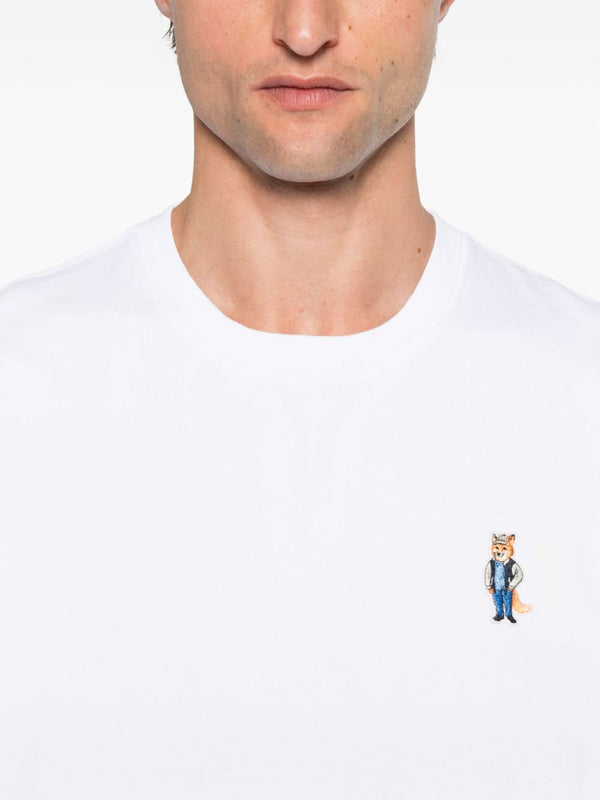 Maison Kitsuné Cotton T-shirt with fox embroidery